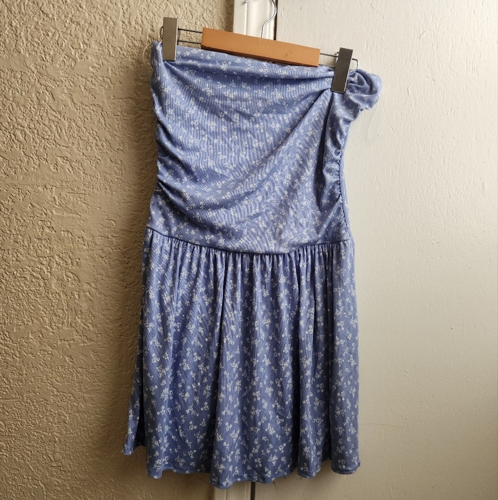 NWT - See You Monday Floral Strapless Skort Dress